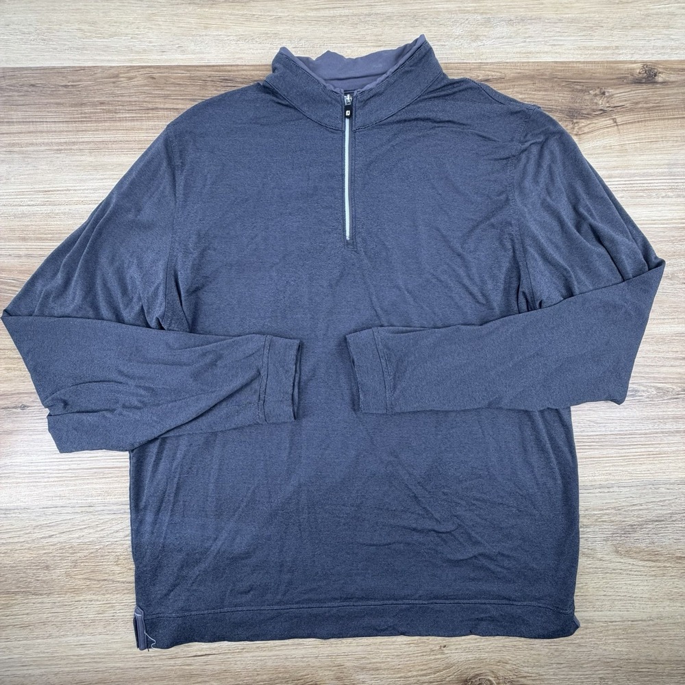 FootJoy‎ Pullover Mens Large Gray Quarter Zip Golf Sweatshirt Performance
